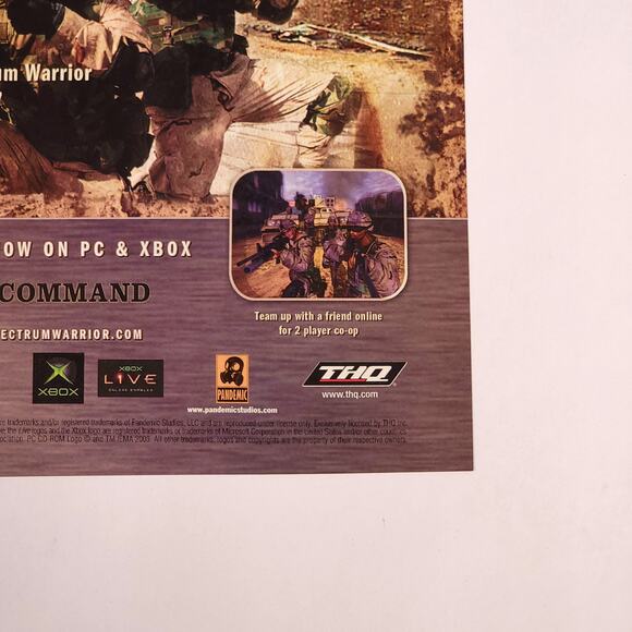 Full Spectrum Warrior "Take Control" Vintage X-Box Print Ad 2004 Maxim 8.5" x11" - Picture 5 of 5